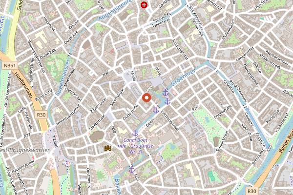 Map showing Arthie's in Bruges