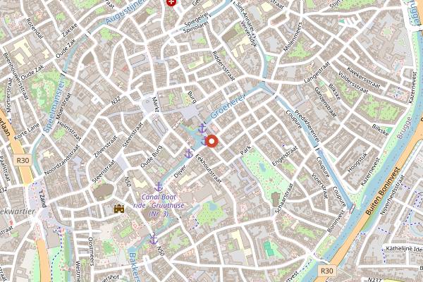 Map showing De Gastro in Bruges