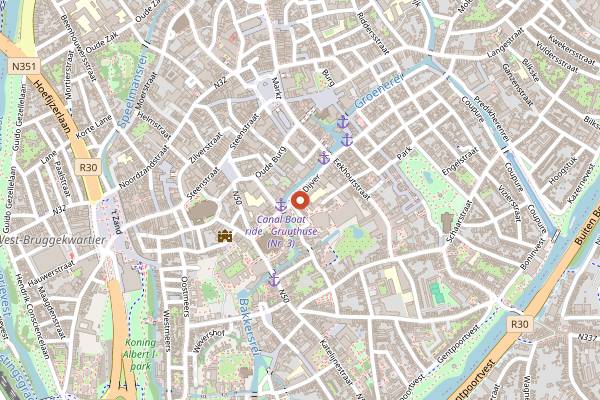 Map showing Le Chef Et Moi in Bruges