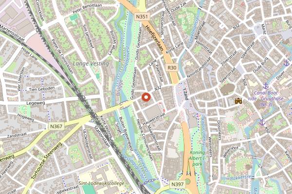 Map showing Tou.Gou in Bruges