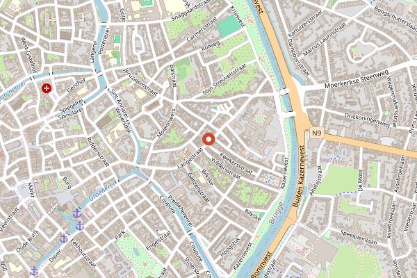 Map showing Taboulé in Bruges