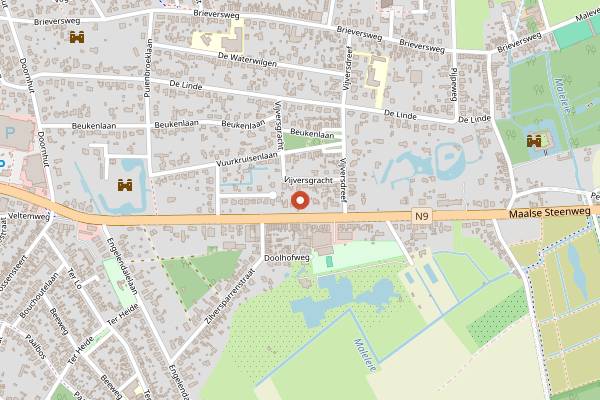 Map showing De Jonkman in Bruges