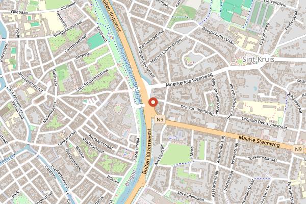 Map showing Goffin in Bruges