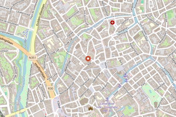 Map showing 27b Flat in Bruges