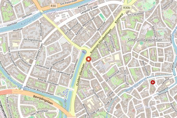 Map showing Bulles de Princesse in Bruges
