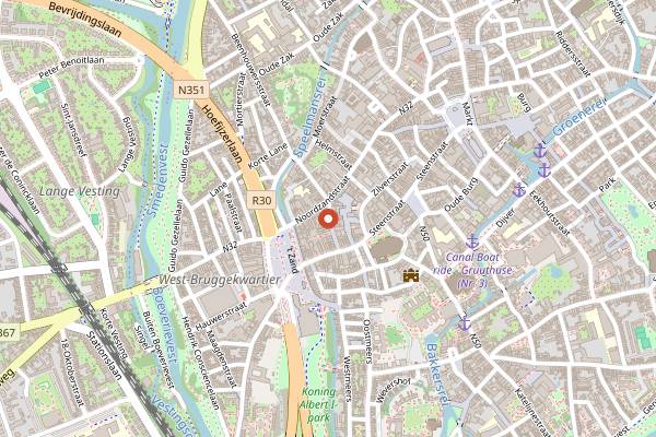 Map showing Bonte B. in Bruges