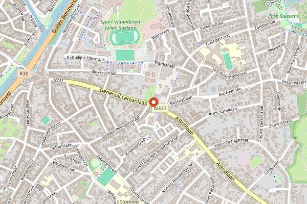 Map showing Parrilla in Bruges