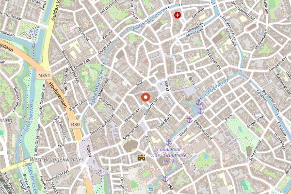 Map showing Sale & Pepe in Bruges