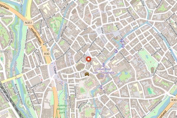 Map showing Otomat in Bruges
