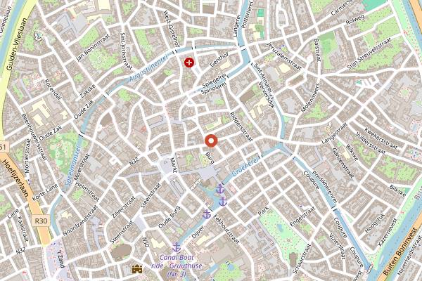 Map showing Cuvee in Bruges