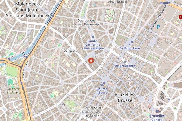 Map showing Boulangerie Charli in Brussels