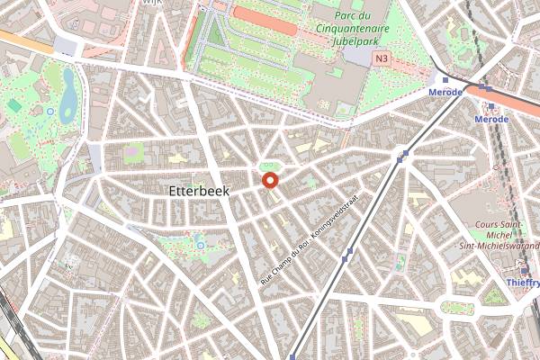 Map showing Gâteau in Brussels