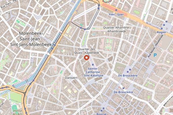 Map showing Le Maquis in Brussels