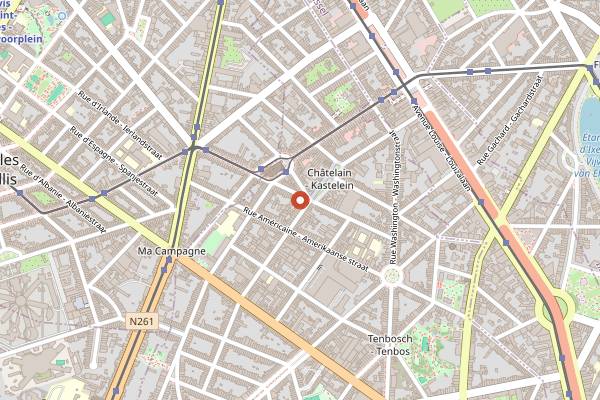 Map showing Le Stoefer in Brussels