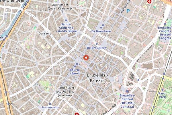 Map showing Bia Mara in Brussels
