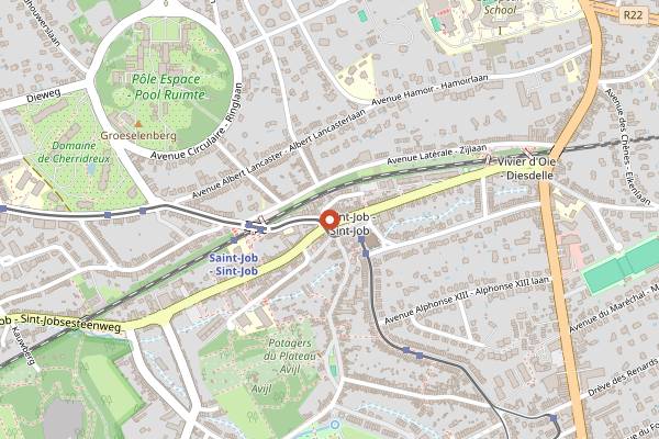 Map showing Chez Clémentine in Brussels