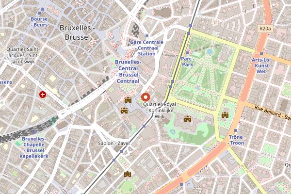 Map showing Love Ciabatta in Brussels