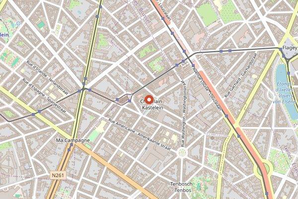 Map showing Frank. in Brussels