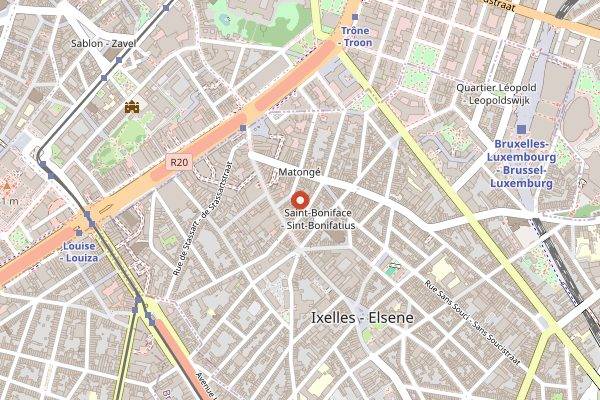 Map showing Karsmakers Coffee House in Brussels