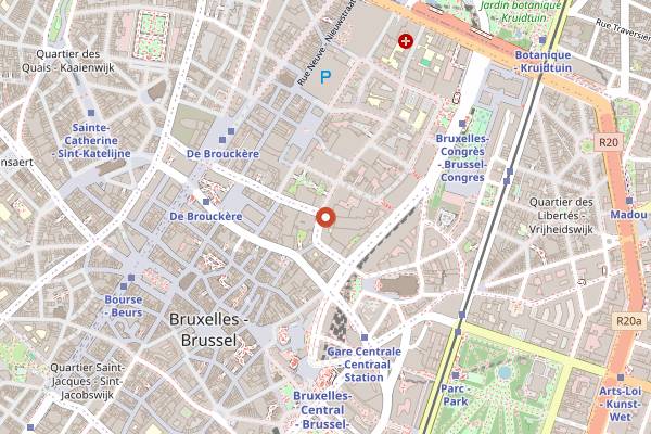 Map showing The Unusual in Brussels