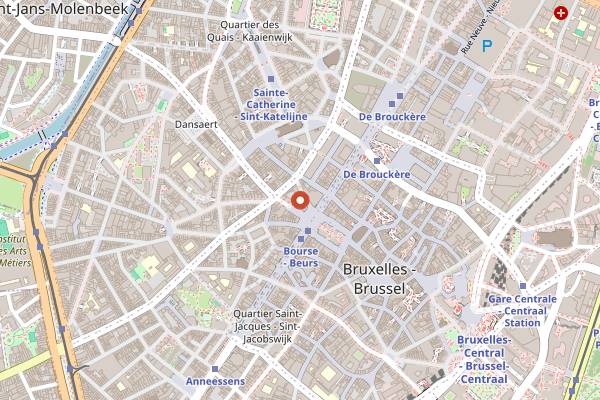 Map showing Rotisse in Brussels