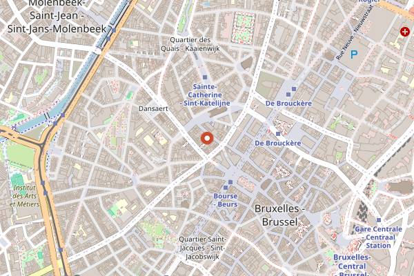 Map showing Spoonful of India in Brussels