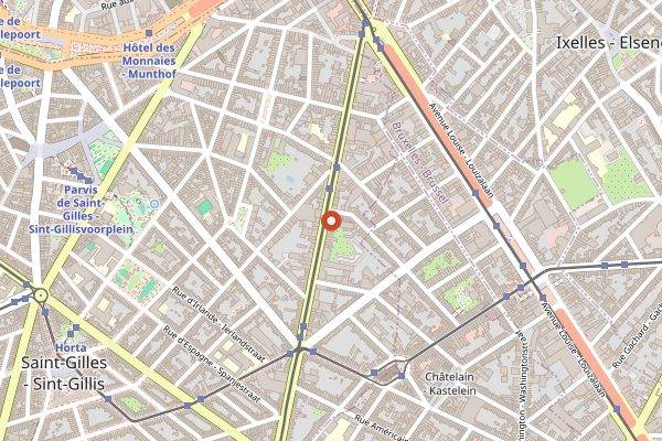 Map showing Mmmmh! in Brussels