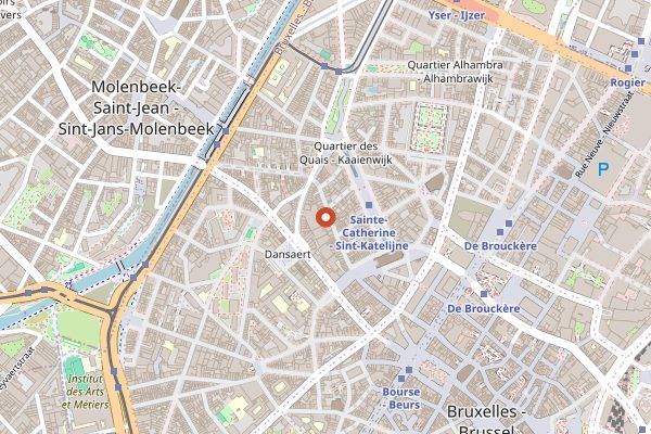 Map showing Wecandoo Brussels in Brussels