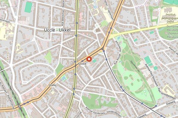 Map showing O Delices d'Alice in Brussels