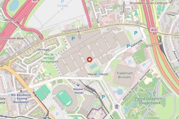 Map showing BXLBeerFest in Brussels