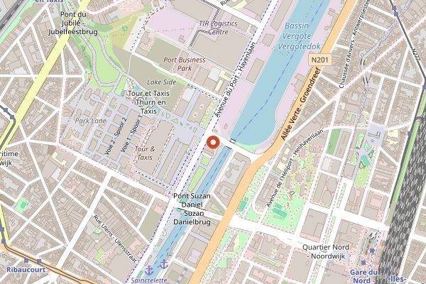 Map showing Eat Festival in Brussels
