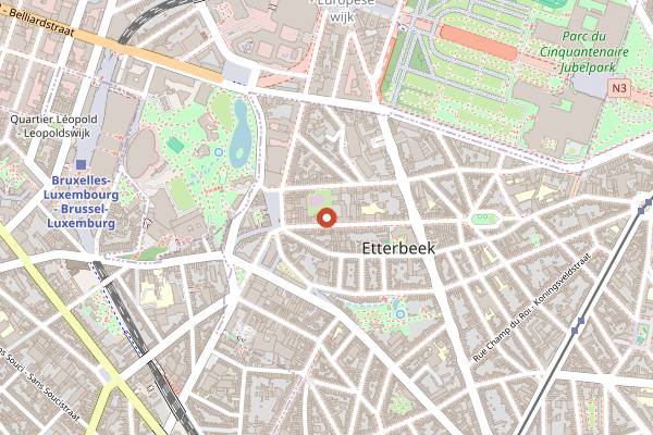 Map showing Origine in Brussels