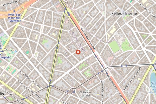 Map showing Le Chou de Bruxelles in Brussels