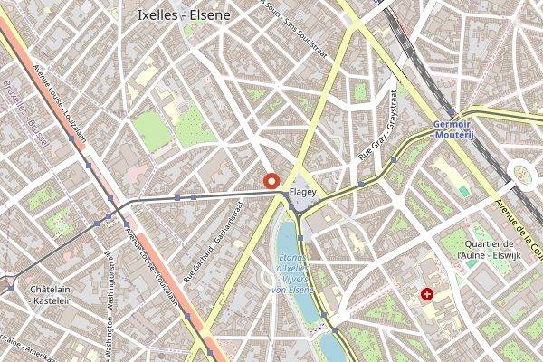 Map showing Racines in Brussels