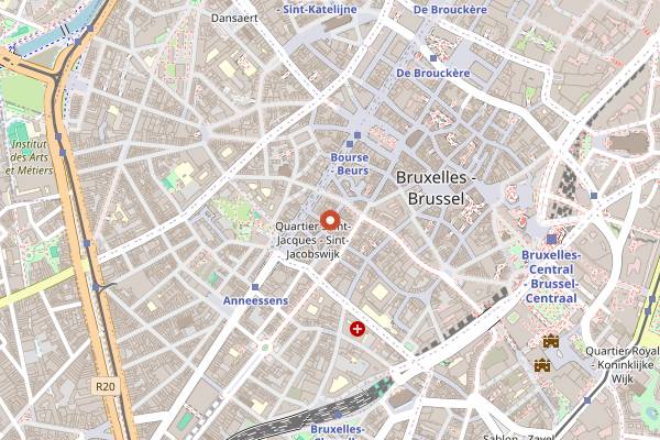 Map showing Lapin in Brussels