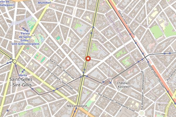 Map showing Rooftop Perche in Brussels