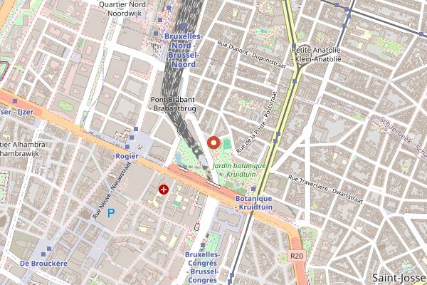 Map showing Tope in Brussels