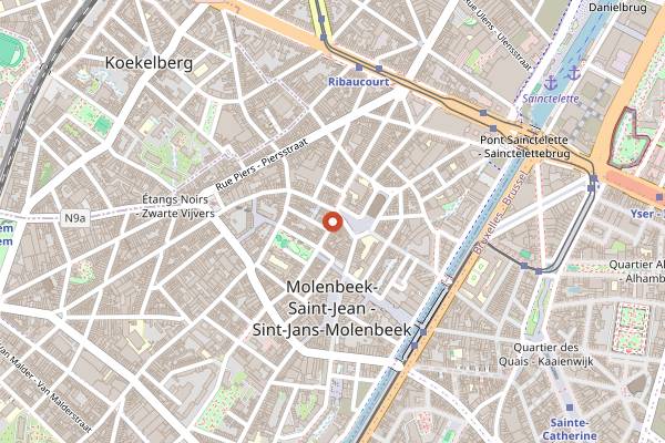 Map showing VK Concerts in Brussels