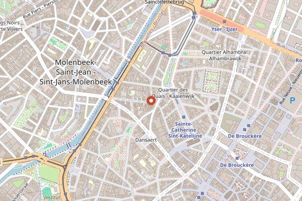 Map showing Henri in Brussels