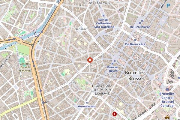 Map showing Humphrey in Brussels