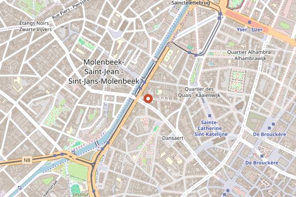 Map showing Le Selecto in Brussels