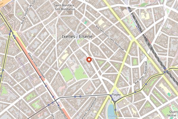 Map showing Fermento Wine Bar Brussels in Brussels
