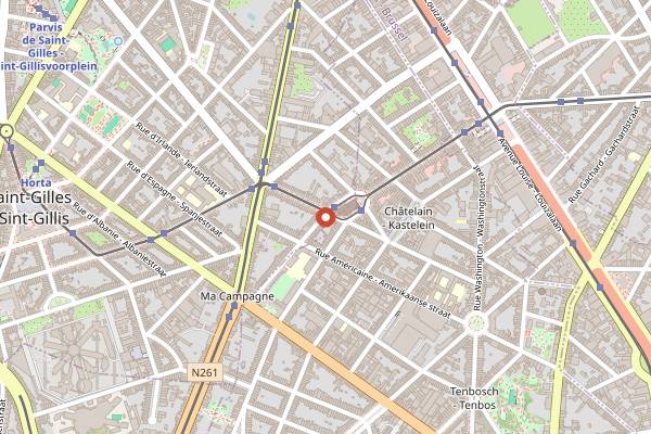 Map showing Oeno TK in Brussels