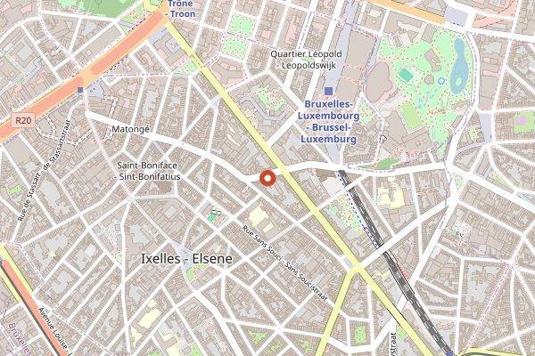 Map showing Titulus in Brussels