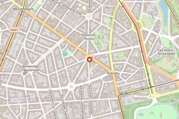 Map showing Wine Fever in Brussels