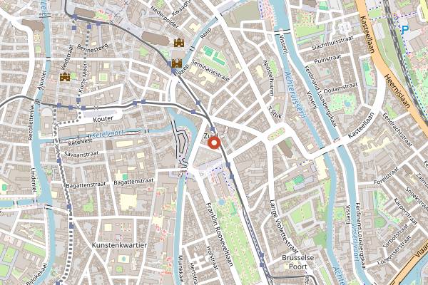 Map showing Baba Jacquet in Ghent
