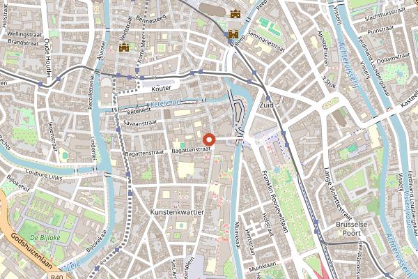 Map showing Bloch 1899 in Ghent