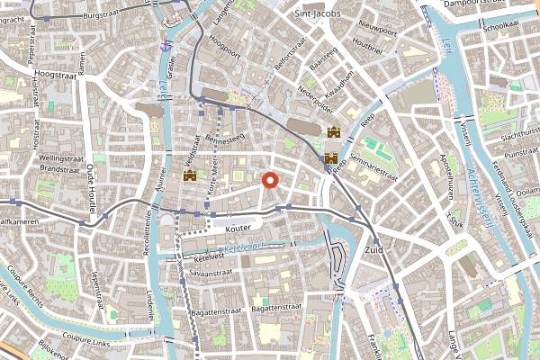 Map showing Pain and Compagnie in Ghent