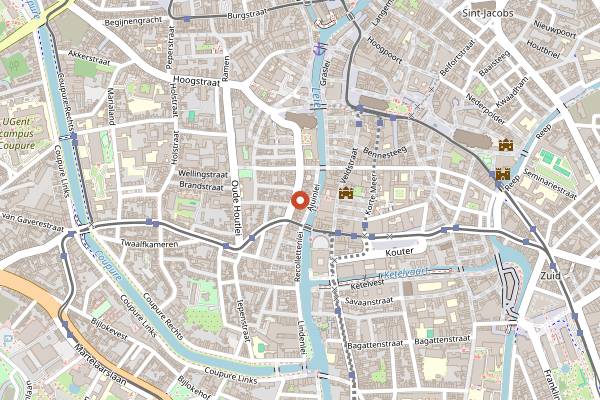 Map showing Chubby Cheeks in Ghent