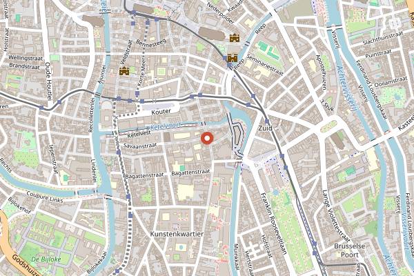 Map showing OR Coffee Lab Sint-Pieters in Ghent